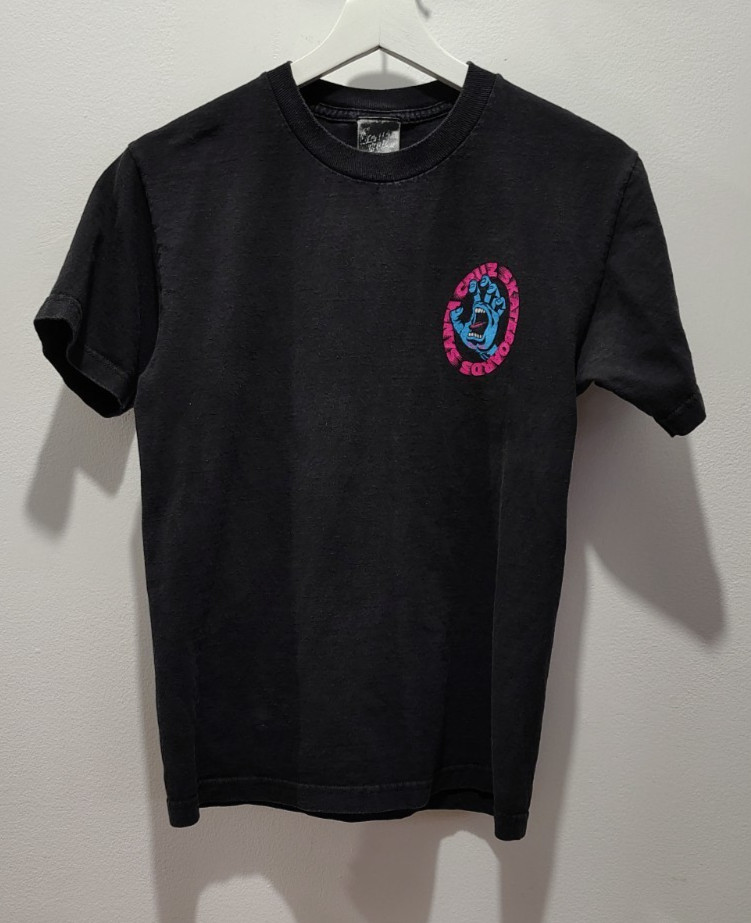 Vintage Santa Cruz Screaming Hand T Shirt Black NO SIZE TAG – SEE MEASUREMENTS