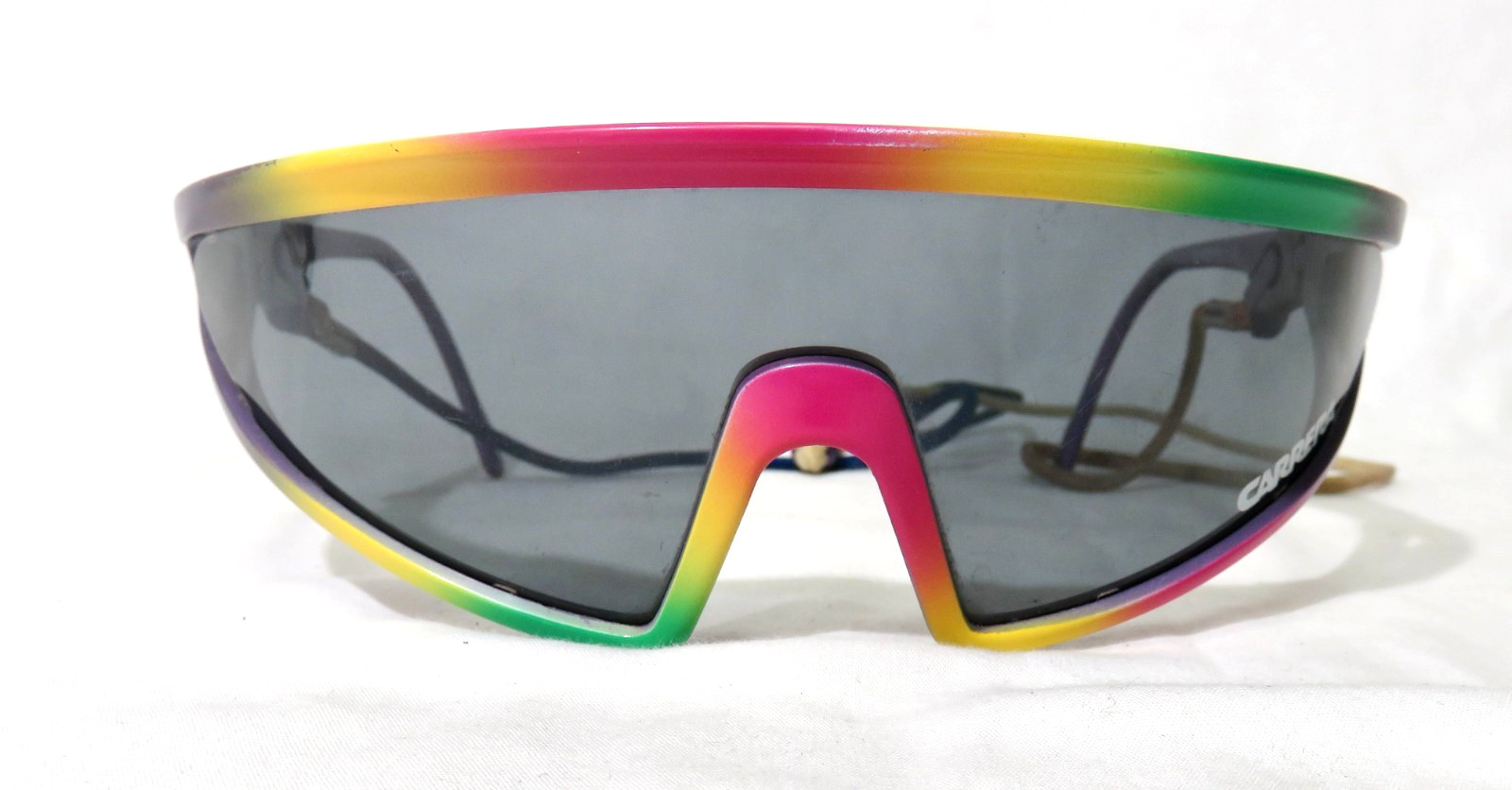 Vintage Carrera, Austria 5496 80 110, 1980s sport mask sunglasses RAINBOW READ