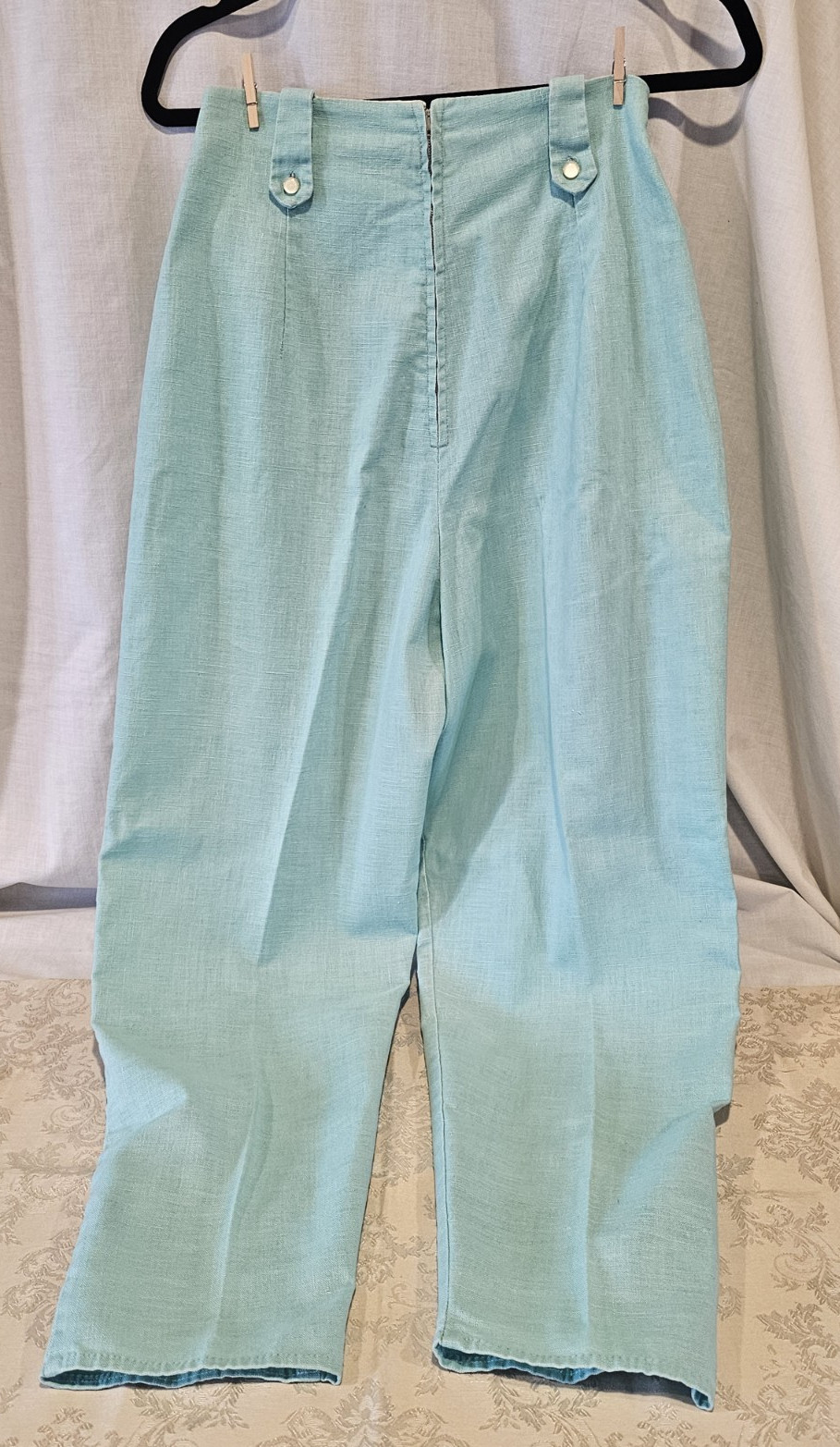 Vintage Mode O’Day Styled in CA Womens High Rise Side Zip Straight Leg 28 Waist