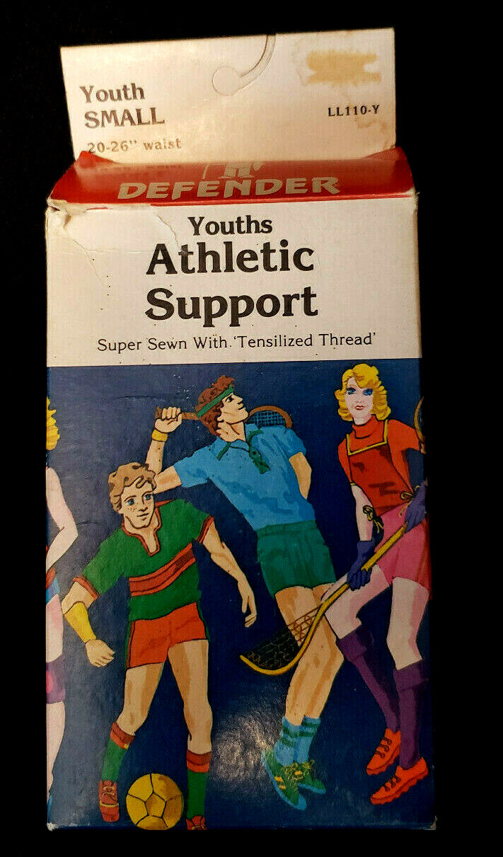 Rare Vintage Youth Athletic Supporter 20″- 26″ Defender Made in USA wvwvwv r201