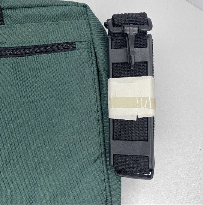 Vintage RARE IBM Air-Tex Canvas Shoulder Messenger Laptop Computer Bag 90s Green