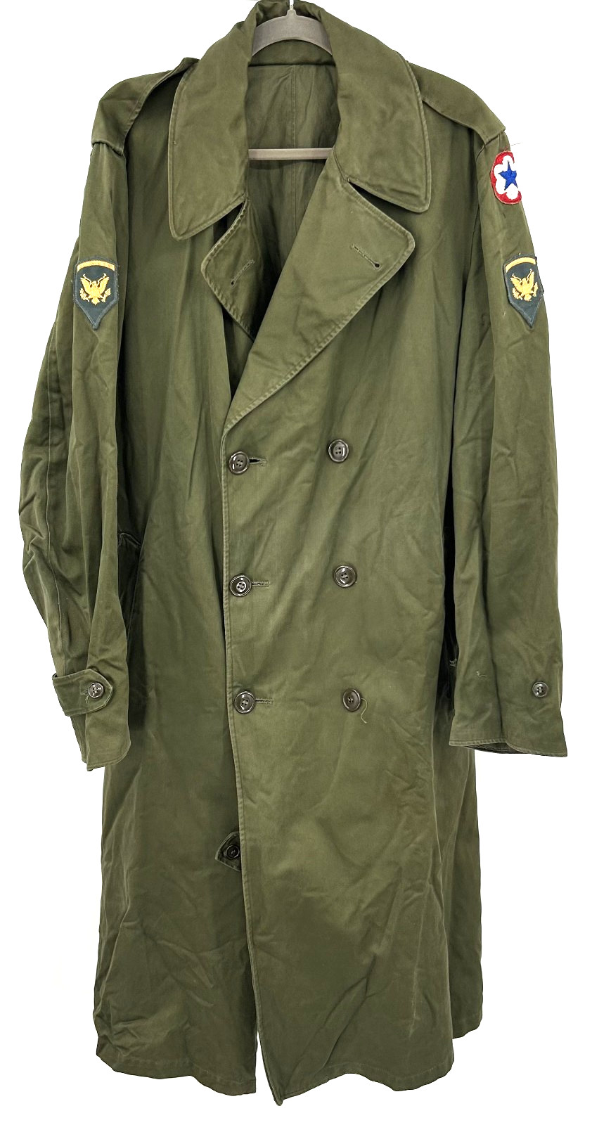 50s / Vietnam Era US Army Officers Overcoat OD7