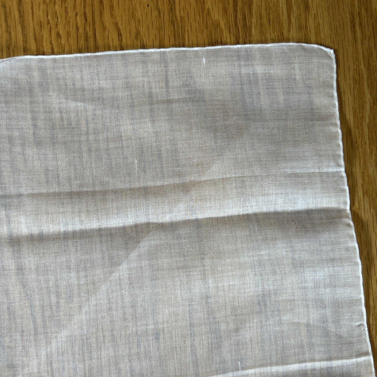 Vintage Swiss Monogram B Handkerchief Sheer White Floral RN 14750 Wedding Hanky