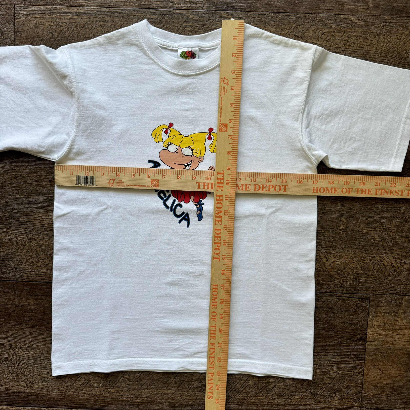 VTG Womens M White Nickelodeon Rugrats Angelica Character FOTL Nostalgic T-Shirt
