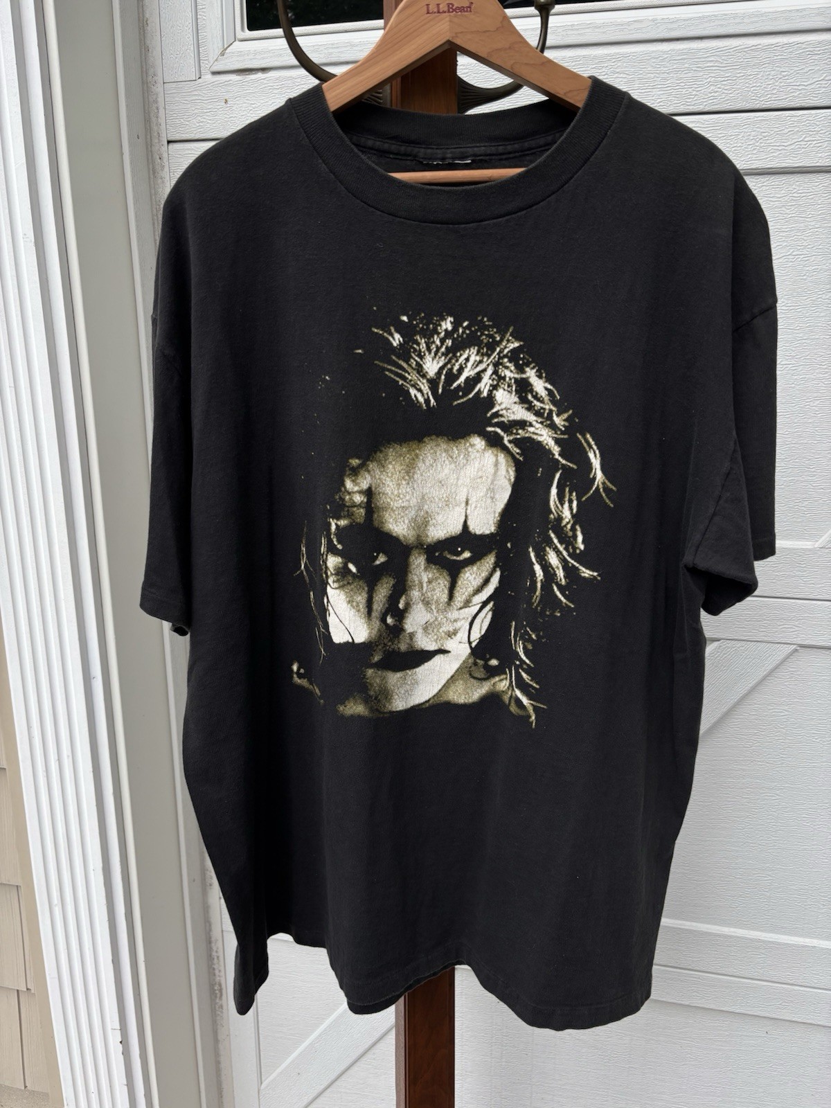 Vintage The Crow Brandon Lee Big Face Single Stitch Black Movie T Shirt Mens XL
