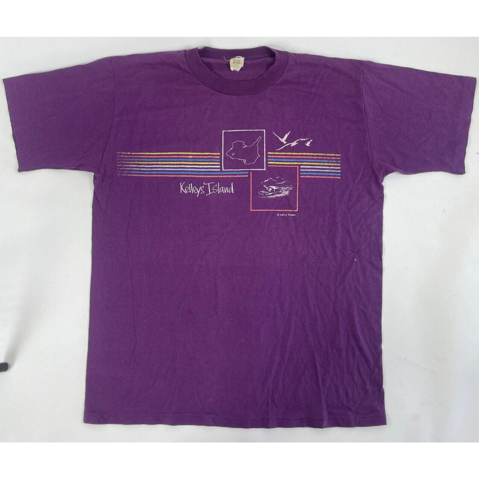 Vintage Rare “Kelleys Island” T-Shirt Large / Single Stitch 1980s
