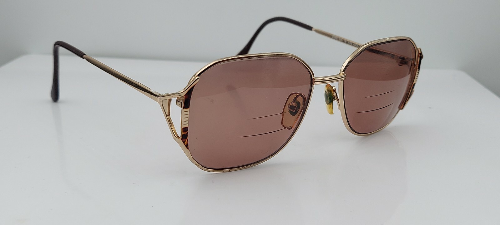 Vintage Advantage Eyewear 2560 Gold Oval Sunglasses Korea FRAMES ONLY