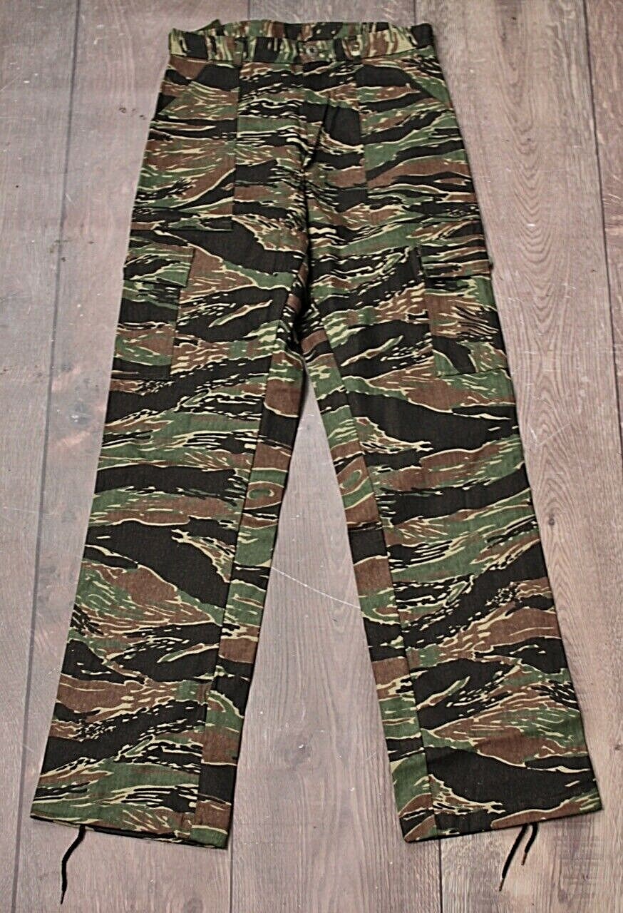 Men’s VTG 80s NOS Gung Ho Tiger Stripe Camo Pants Sz 29.5×33 Long 1980s