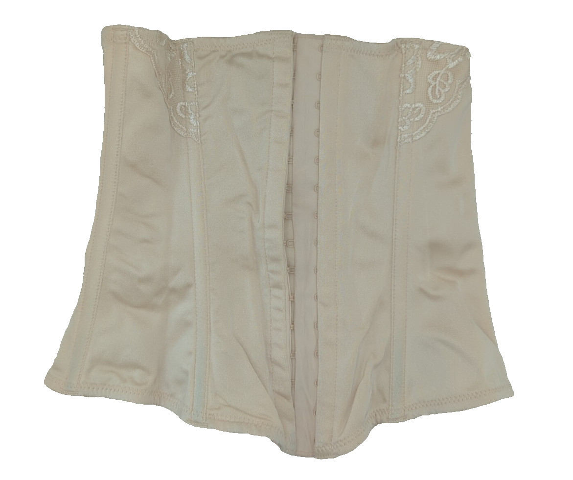 Vintage Vassarette Waist Cincher Girdle Corset Nude Size 7/Large 1990’s