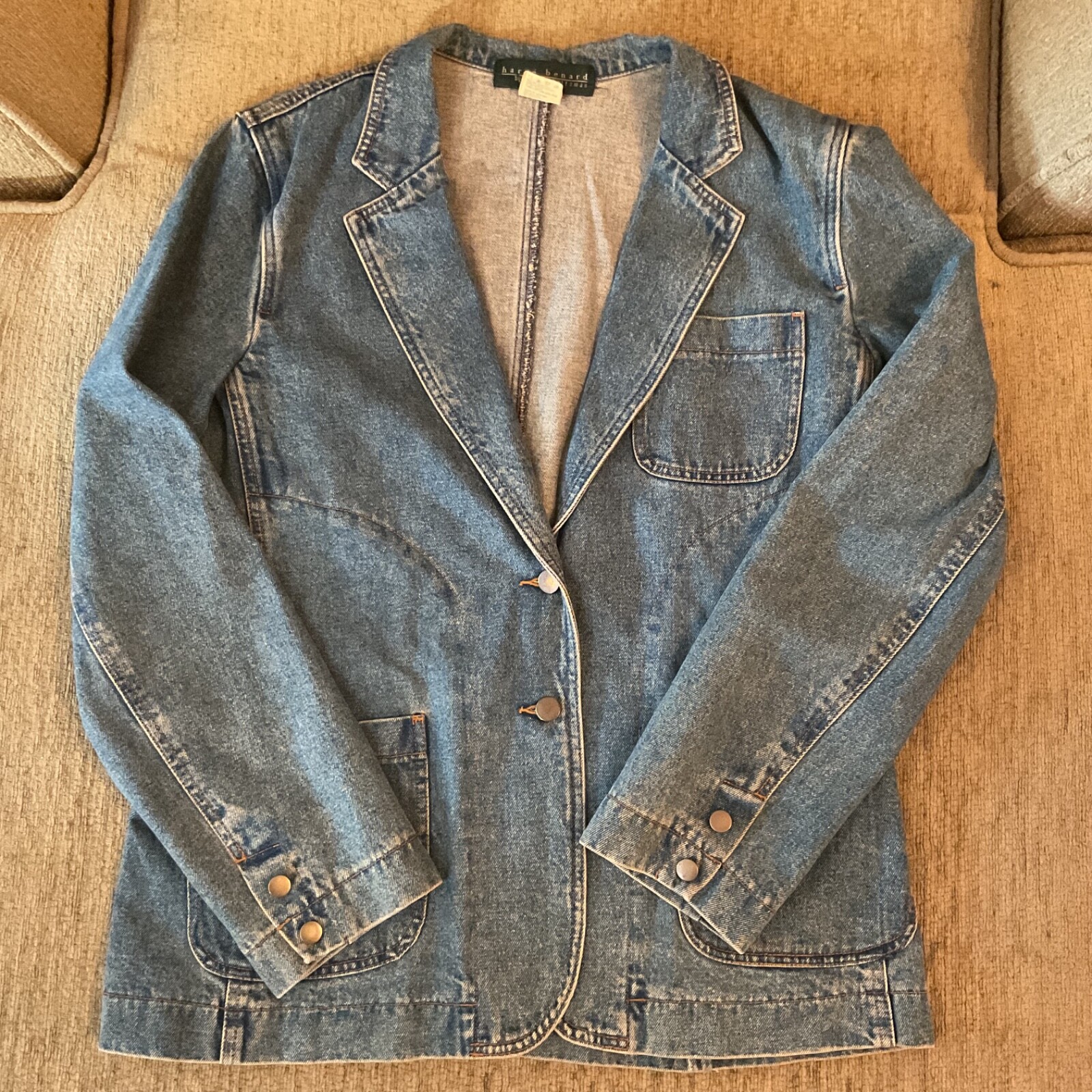 Vintage Harve Bernard Jacket Womens 14 Denim