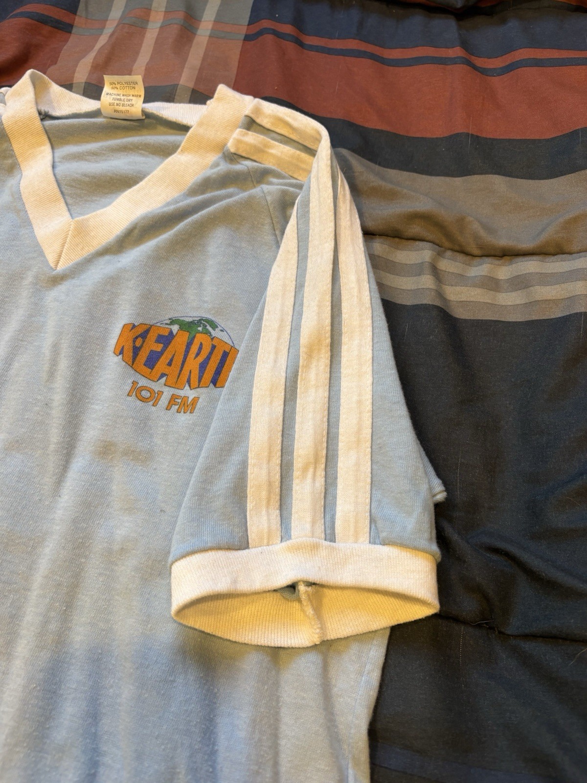 K-Earth 101 Radio Station Shirt 70’s Size L RARE