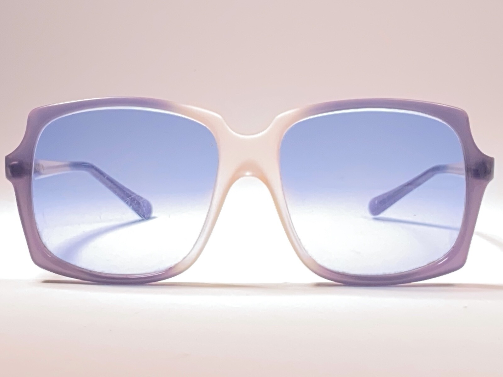 VINTAGE RARE OLIVER GOLDSMITH OVERSIZED ” MOONSHINE ” BLUE GRADIENT SUNGLASSES