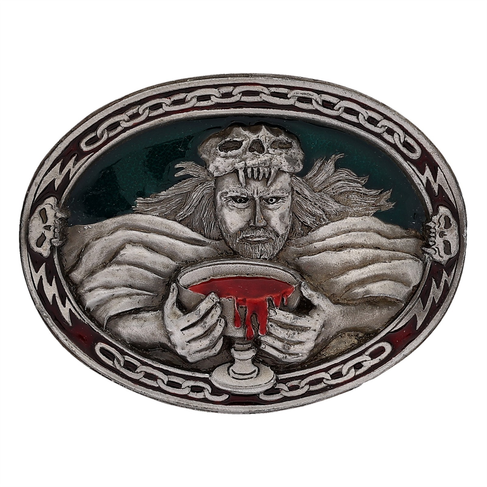 NOS Wizard Magic Sorcerer Witchcraft Warlock Fantasy Gothic Vintage Belt Buckle