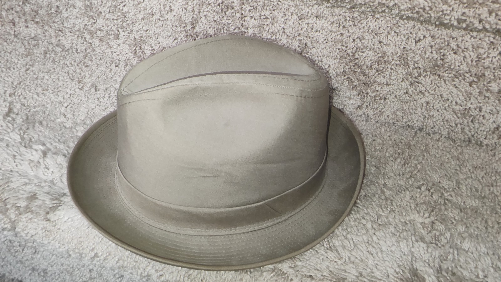 VINTAGE Dobbs Men’s Brown Tan Khaki 7 3/8 Derby Hat Fifth Avenue NY