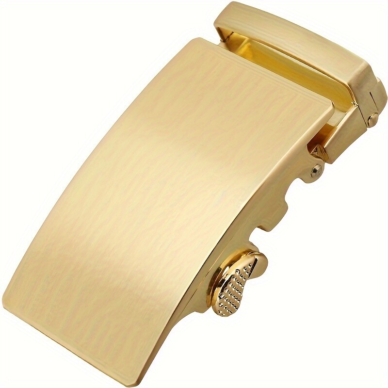 1PC Men Automatic Ratchet Belt Buckle Replacement Classic Zinc Alloy Gold Decor