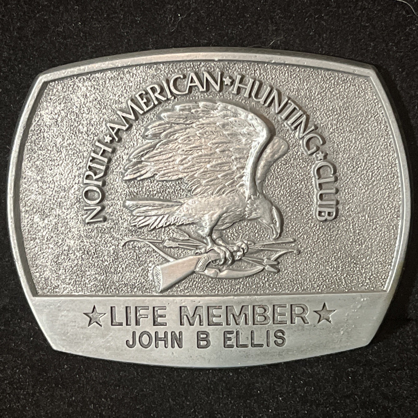 Vintage 1981 North American Hunting Club Belt Buckle-Life Time Member