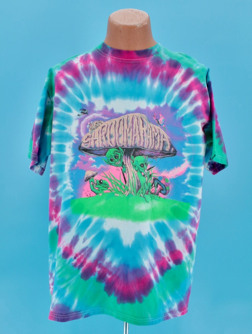 VTG Men’s 90s Tye Dye Shroomarama TShirt Sz XL Psychedelic T-shirt Grateful Dead