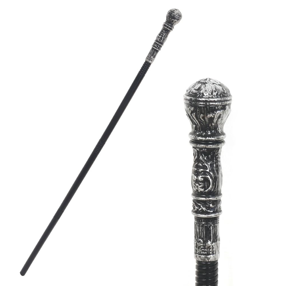 44-Inch Wizard Staff – Plague Doctor Costume Cane – One Size, Style-1