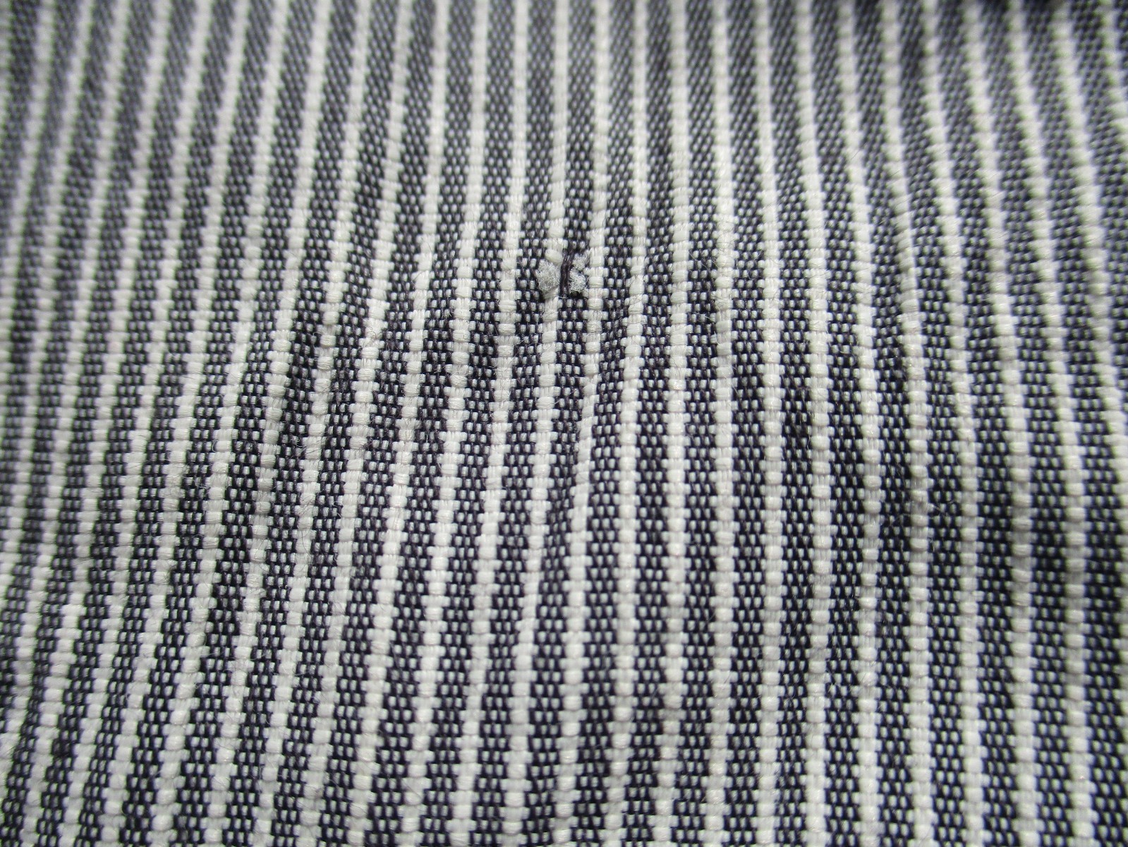VTG 60s Midcentury Rockabilly Sears Pinstripe Chin Strap Open Collar Shirt L/XL
