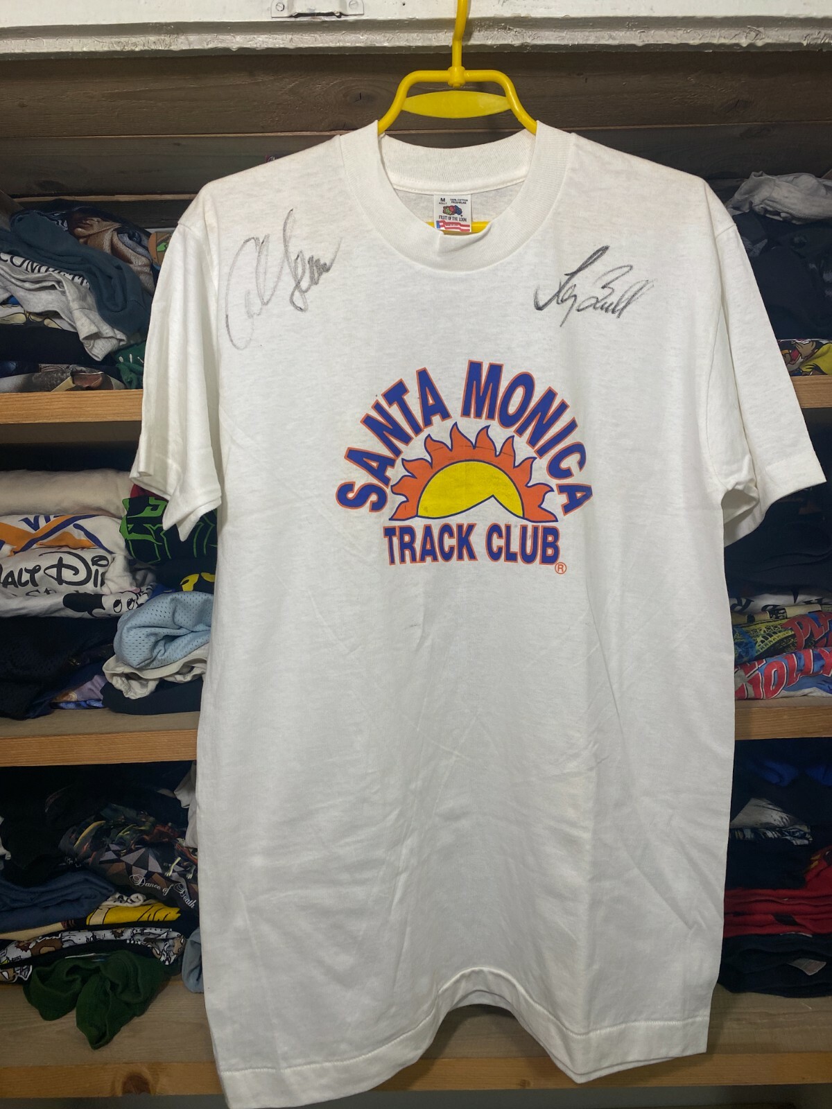 Vintage T-shirt with signature Santa Monica 90s rare