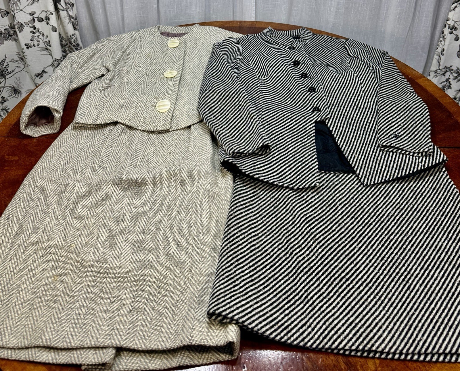 2 Vintage 1960s/1970s Women’s Wool Jacket & Skirt Sets