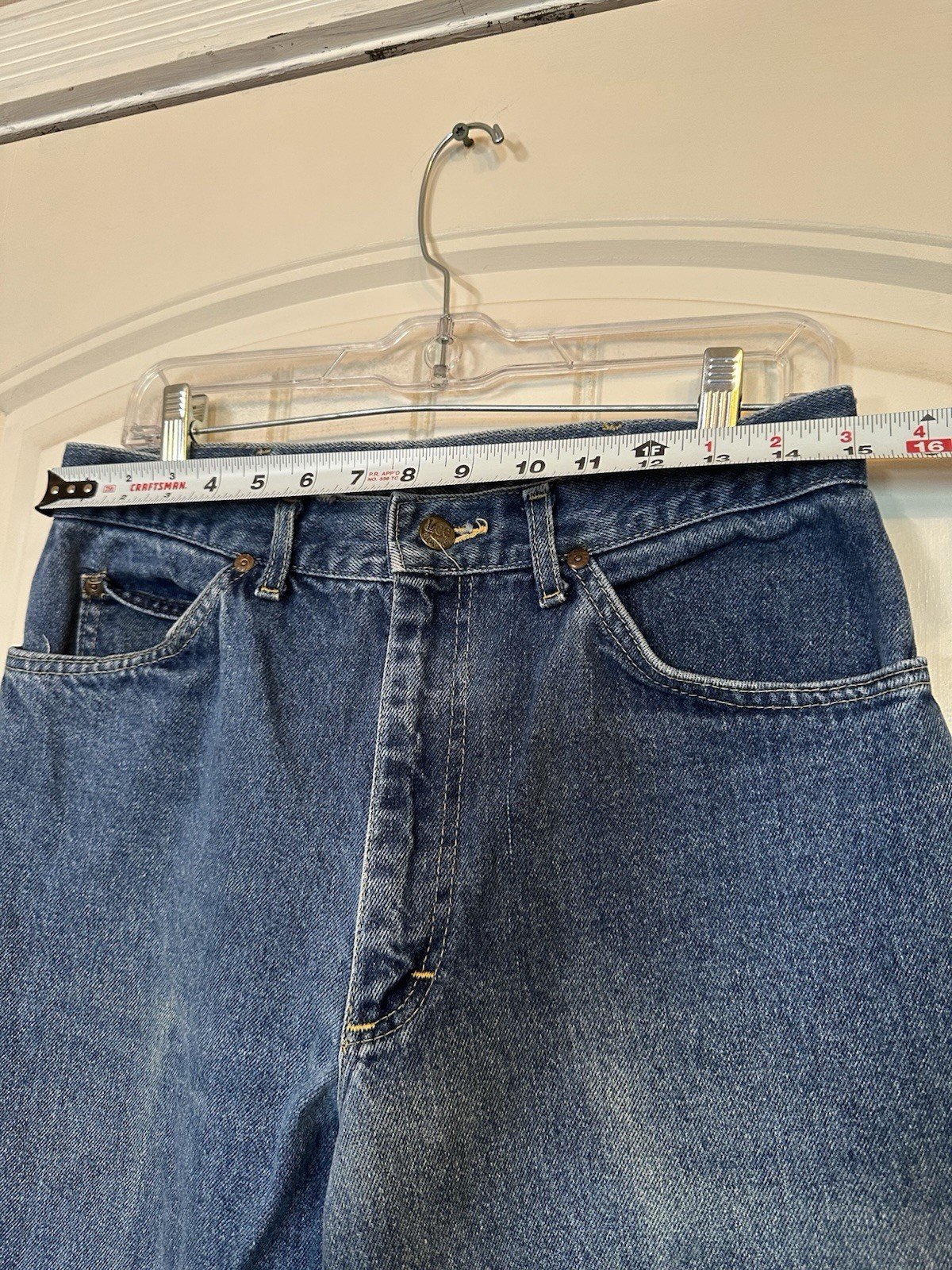 True Vintage 70s Lee Riders Denim Jeans Union Made in USA 33×34