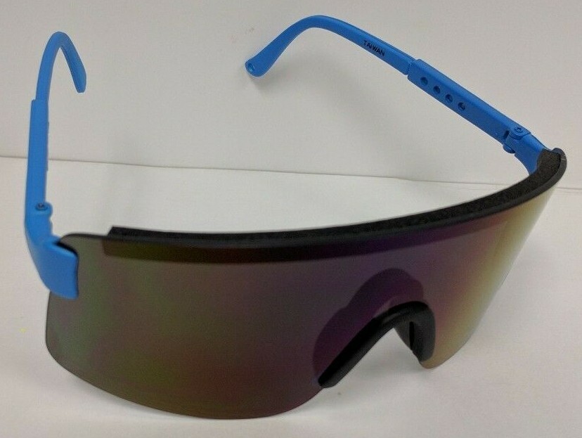 NWT True Vintage 80’s Blade rimless Sports Wrap Around Sunglasses w/adj temples