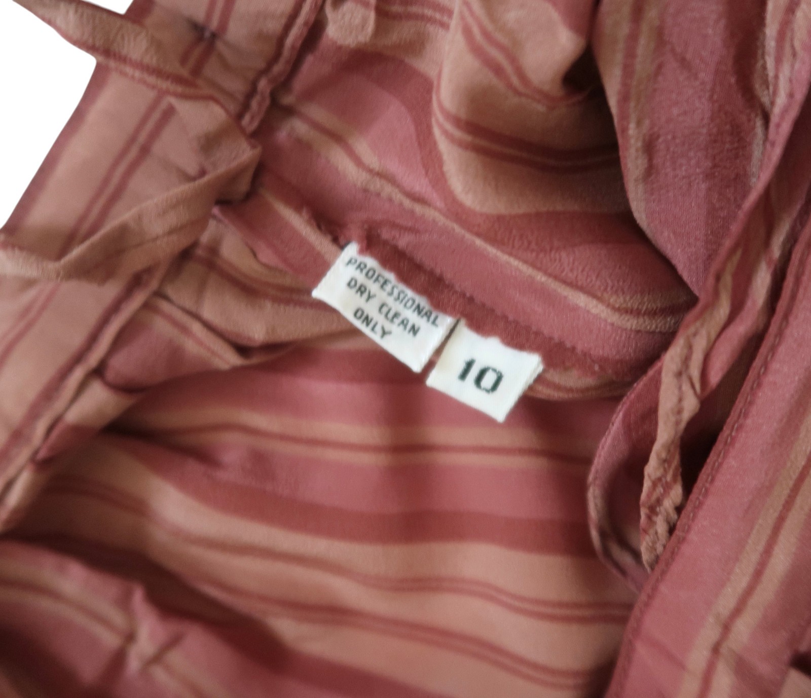 vtg 70s CALVIN KLEIN striped silk midi skirt fits S M pleated