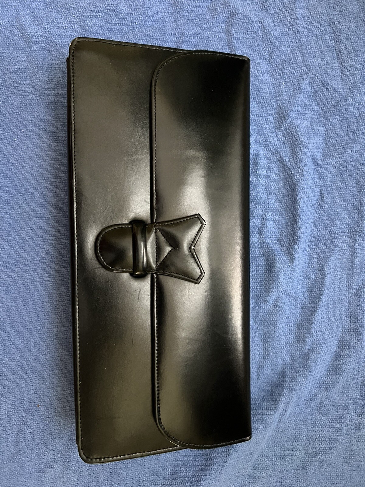 Vintage 50’s or 60’s Lily Shoes Black Clutch Purse Hong Kong