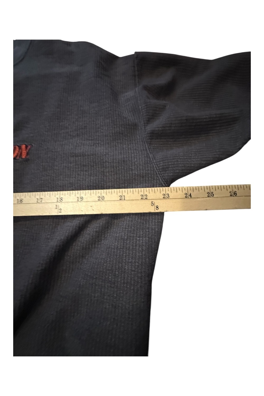 Vintage Harley Davidson Embroidered Charcoal Gray Long Sleeve Mens Sz Large