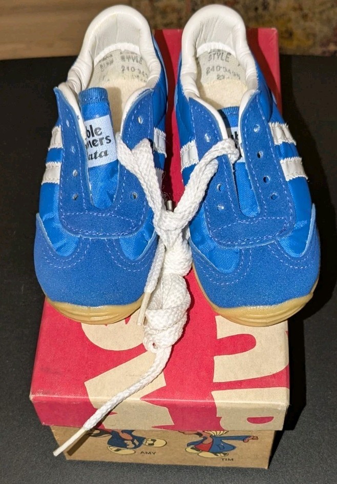 Bubble Gummers by Bata Circa 1980s Never Worn Children’s Sneakers In Vintage Box