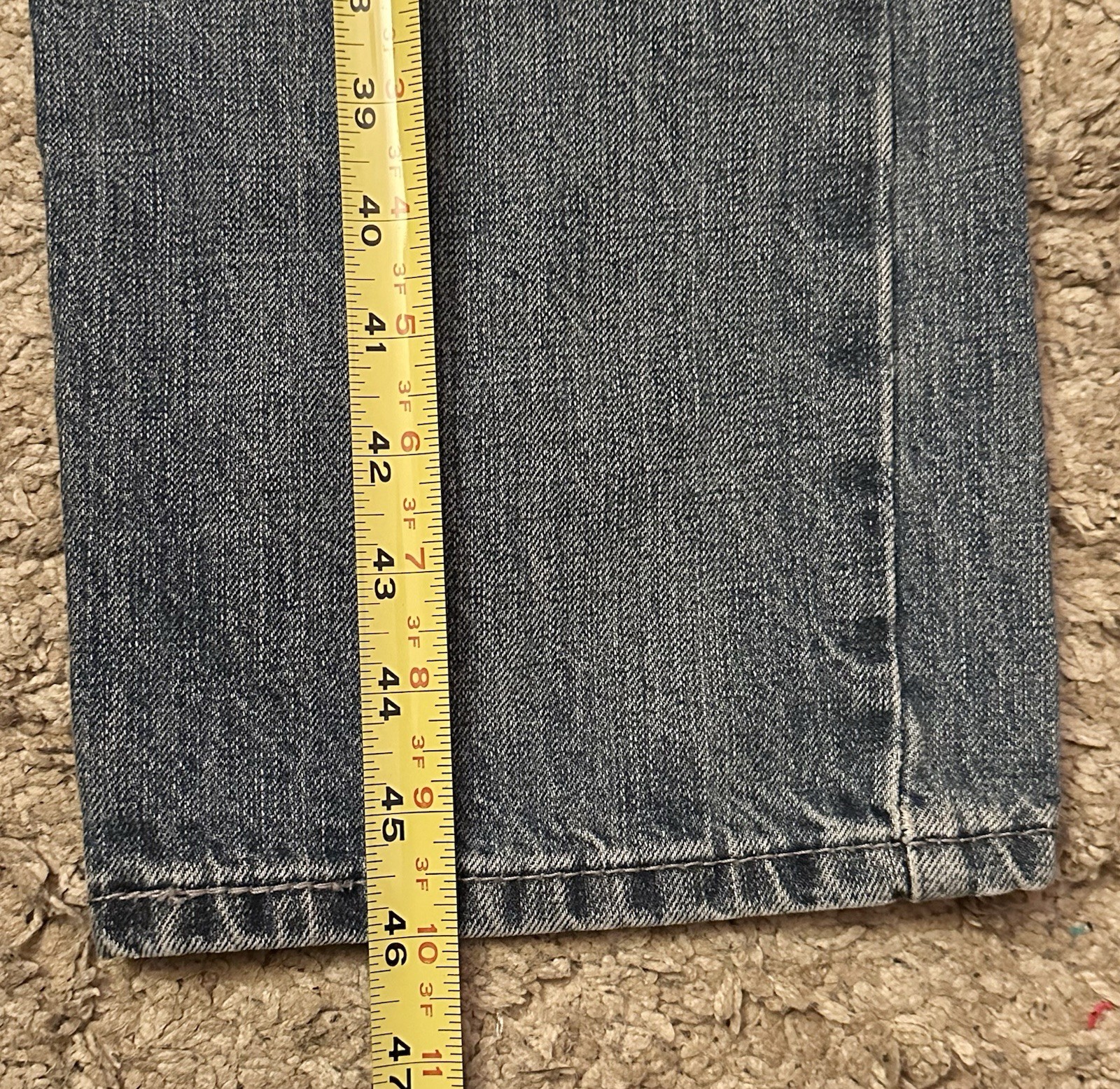 Vintage 90s Levi’s 514 Men’s Size 36×34 Blue Slim Fit Straight Leg Denim Jeans