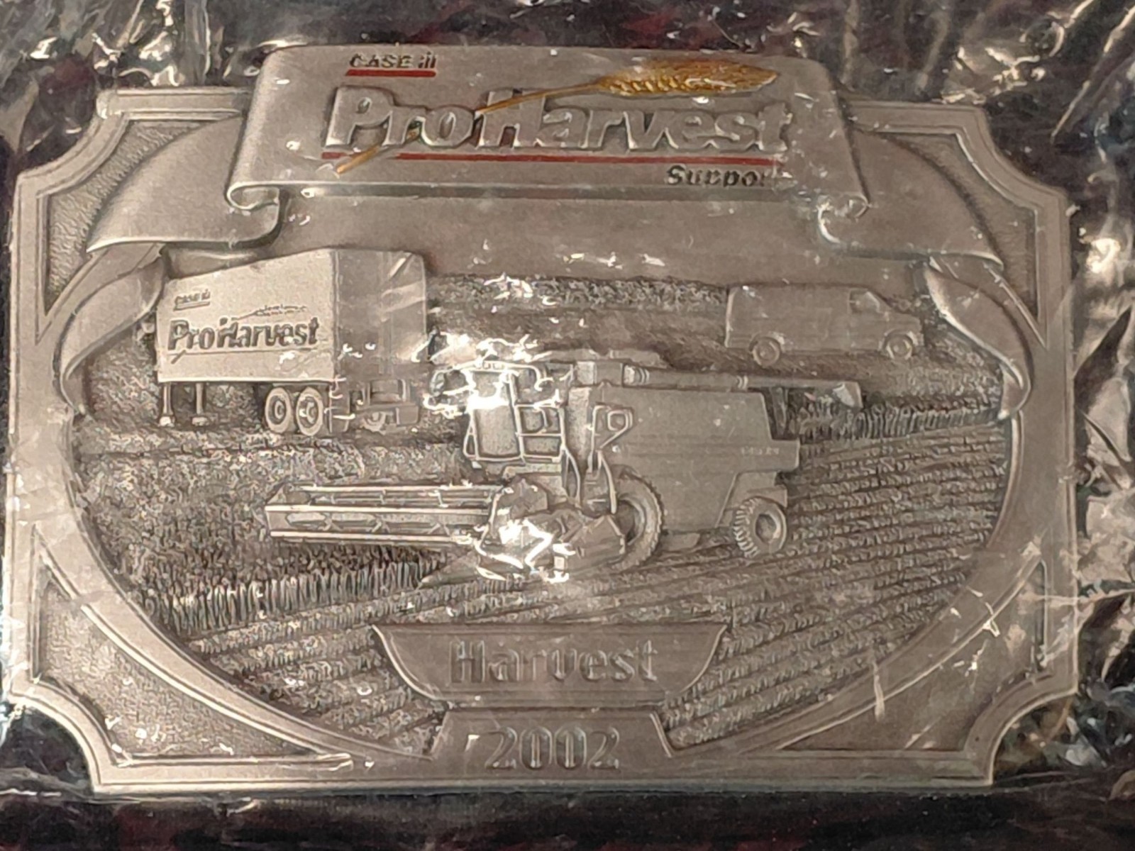 Case IH ProHarvest Support 2002 Limited Edition Belt Buckle 223 Made In USA NEW