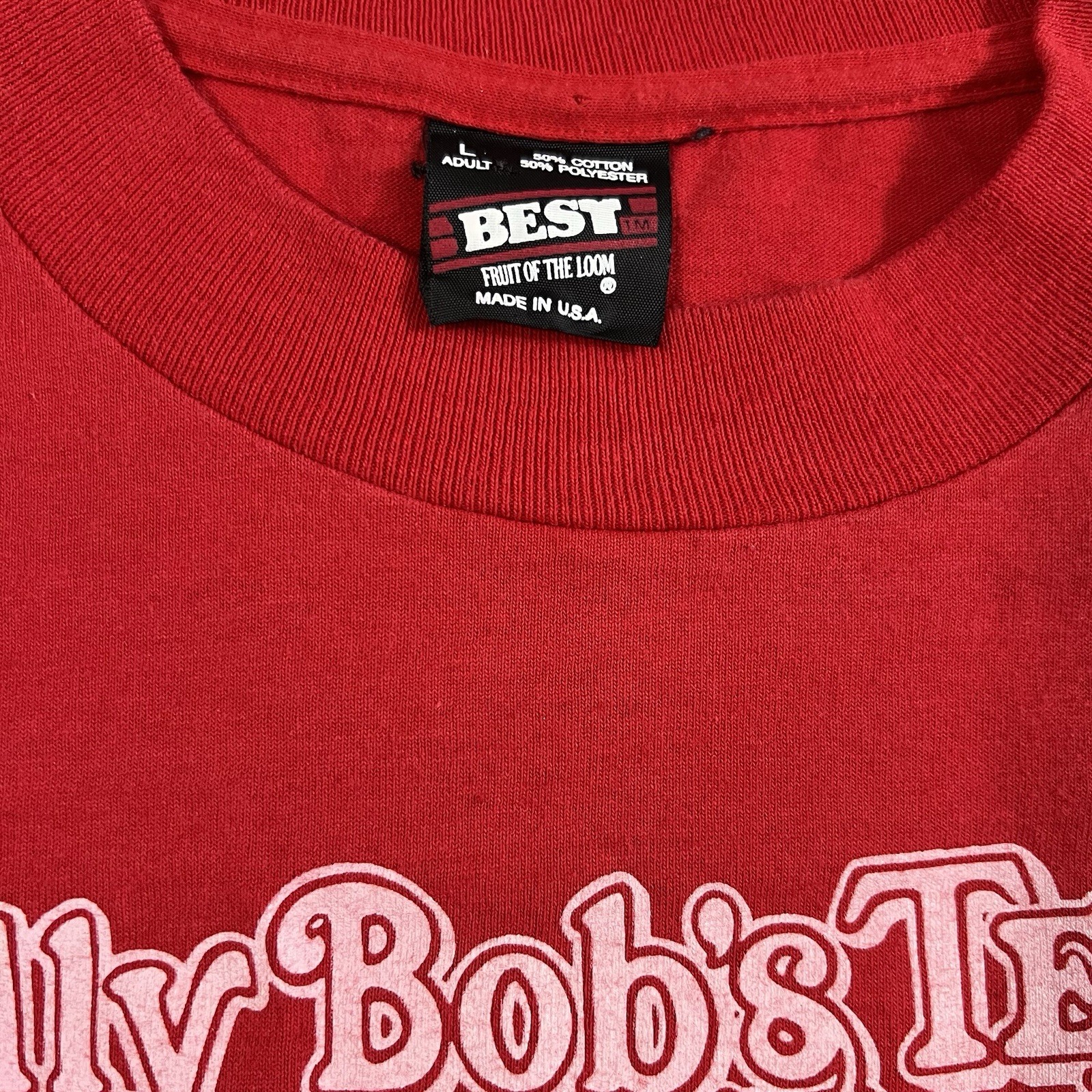 Vintage 90s Single Stitch Graphic T-shirt Men’s Sz L Tee Honky Tonk Texas