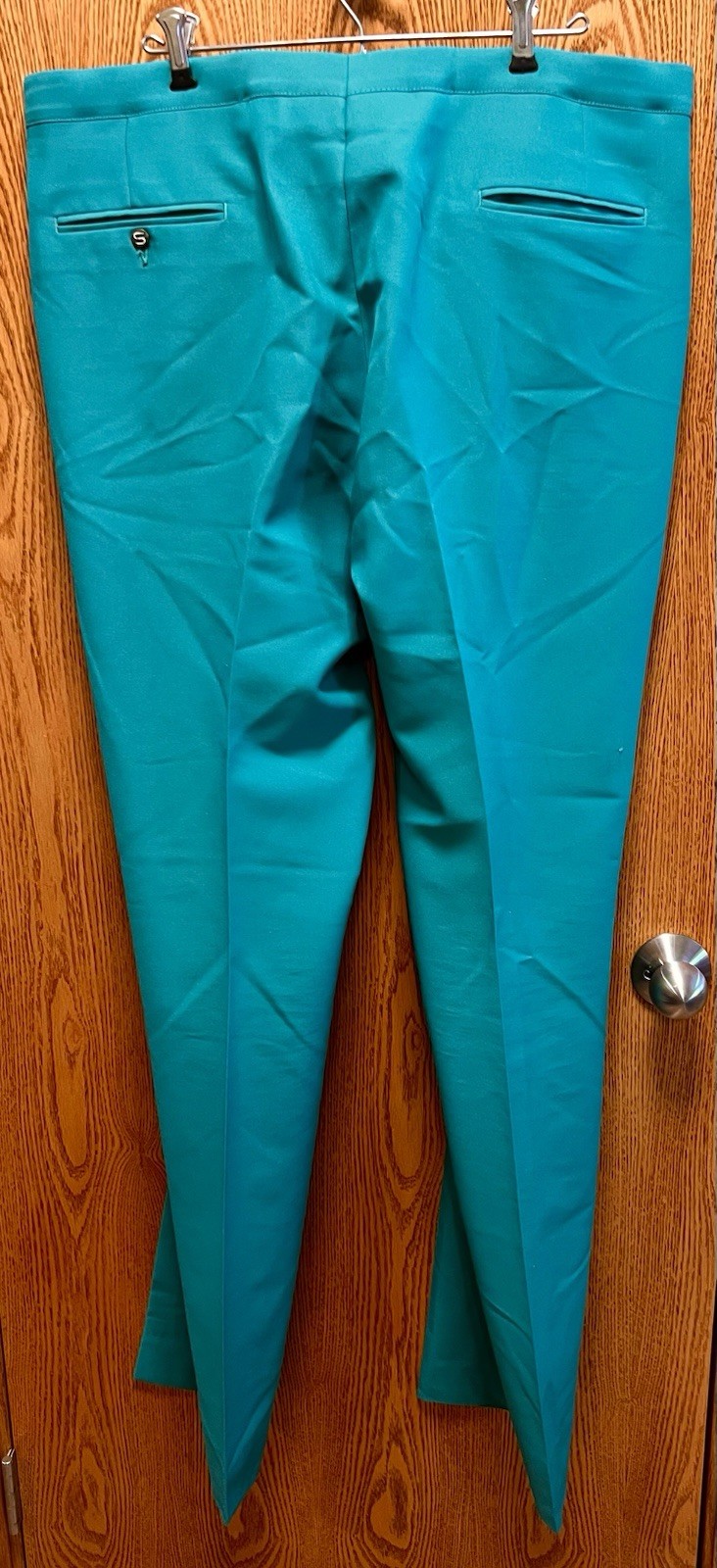 Vintage Jaymar Sansabelt Golf Pants Mens 40 Green Disco Dress Polyester 70s A