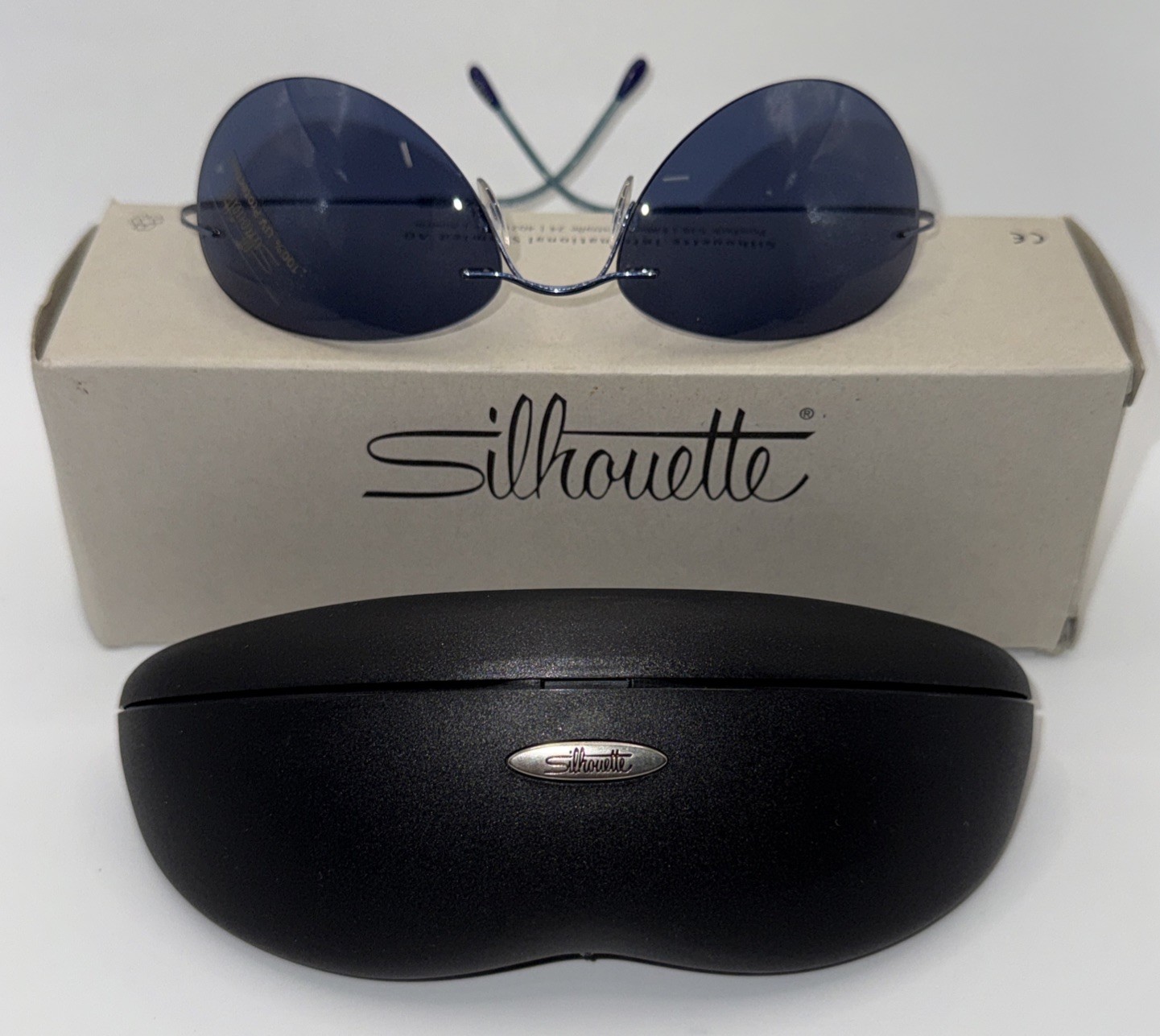Silhouette Rimless Titanium Sunglasses 100% UV Protection M8568 Vintage New