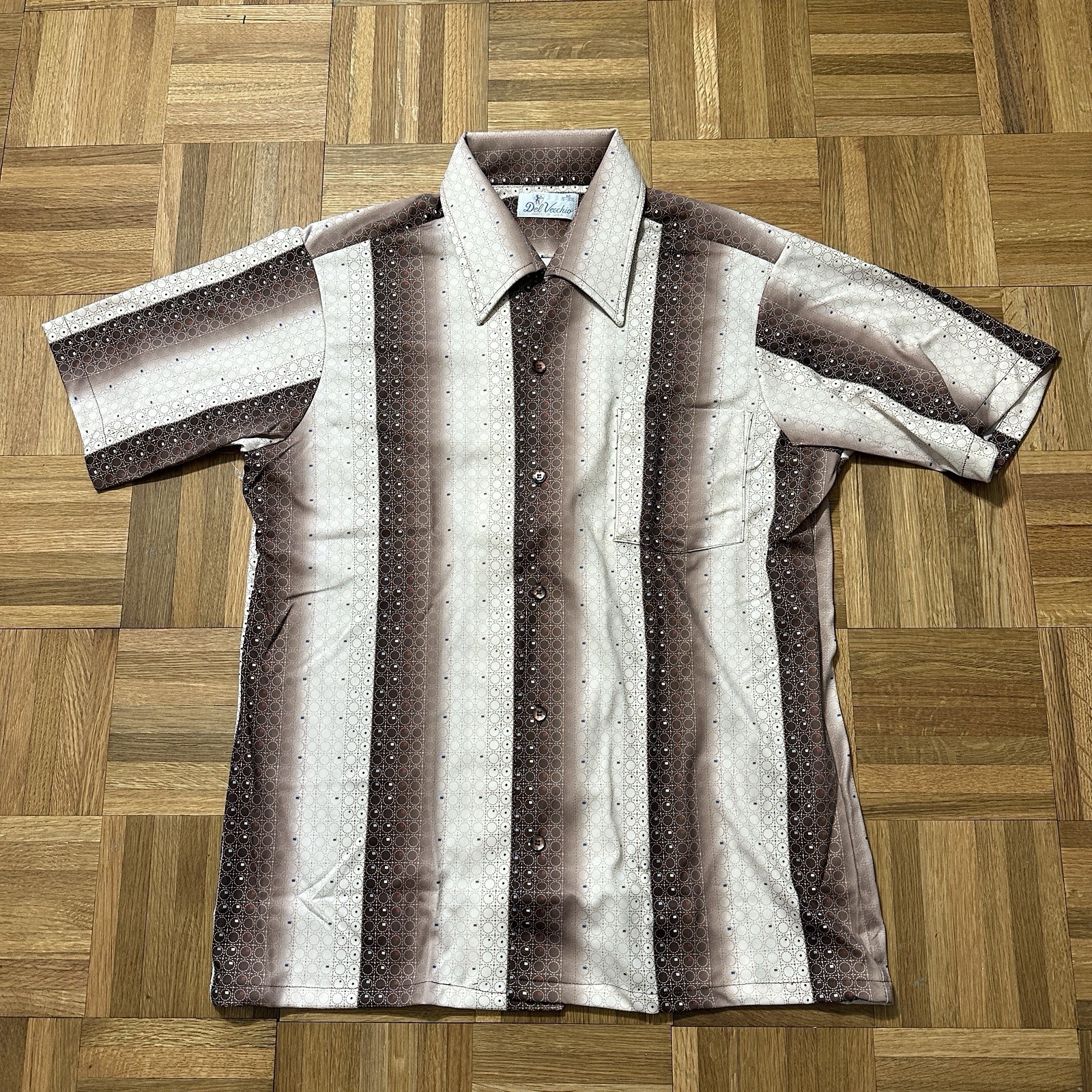 Vintage Del Vecchio Shirt 1970s 15-15 1/2