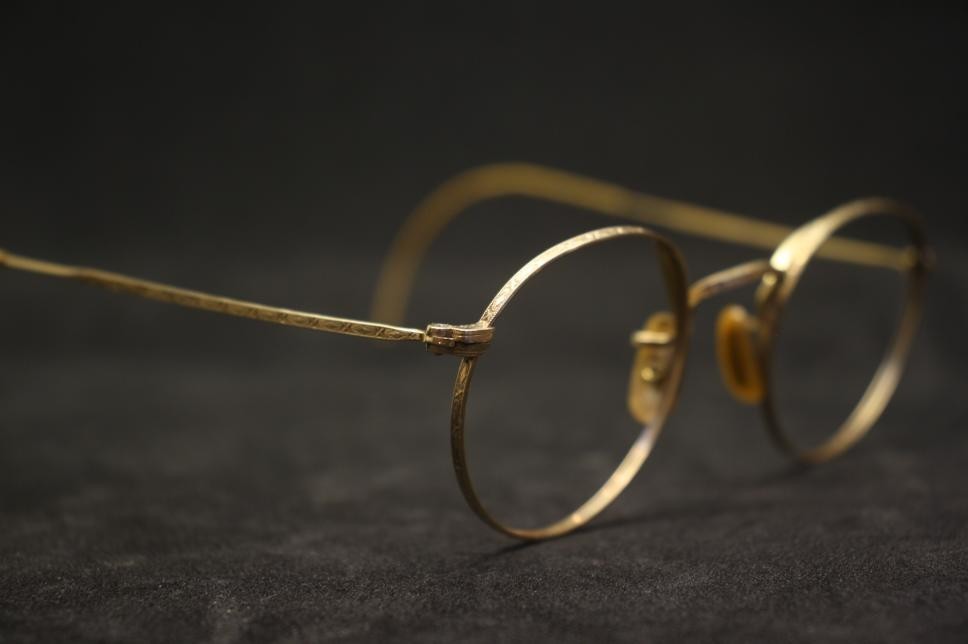 Vintage Eyeglasses Frames B&L 44X40MM Gold Filled P3 Fulvue Antique Glasses