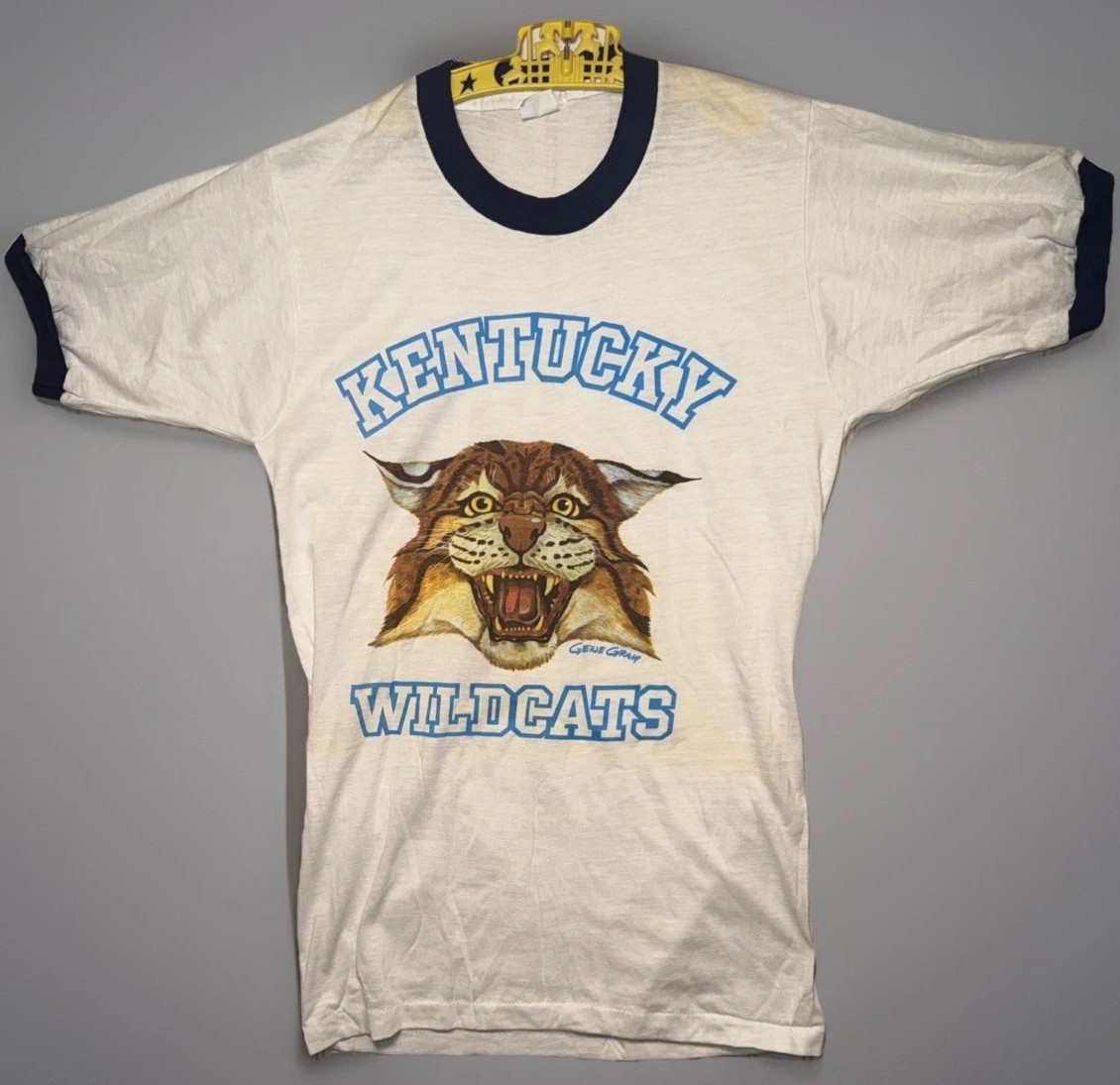 1970’s-1980’s UK Kentucky Wildcats Country T Shirt S 34-36 Vintage Gene Gray