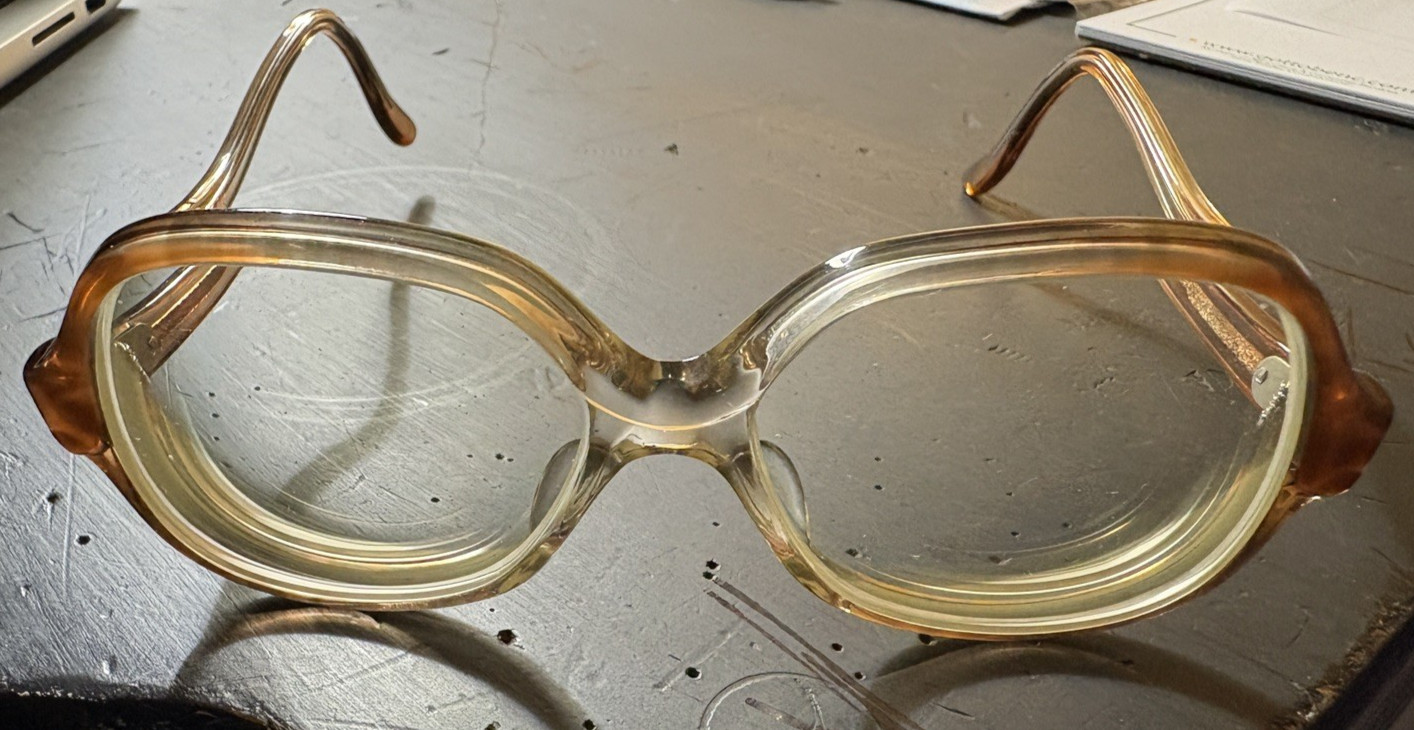 Vintage Titmus Z87 Eyeglasses Light Brown Frames Hipster – Pre-Owned