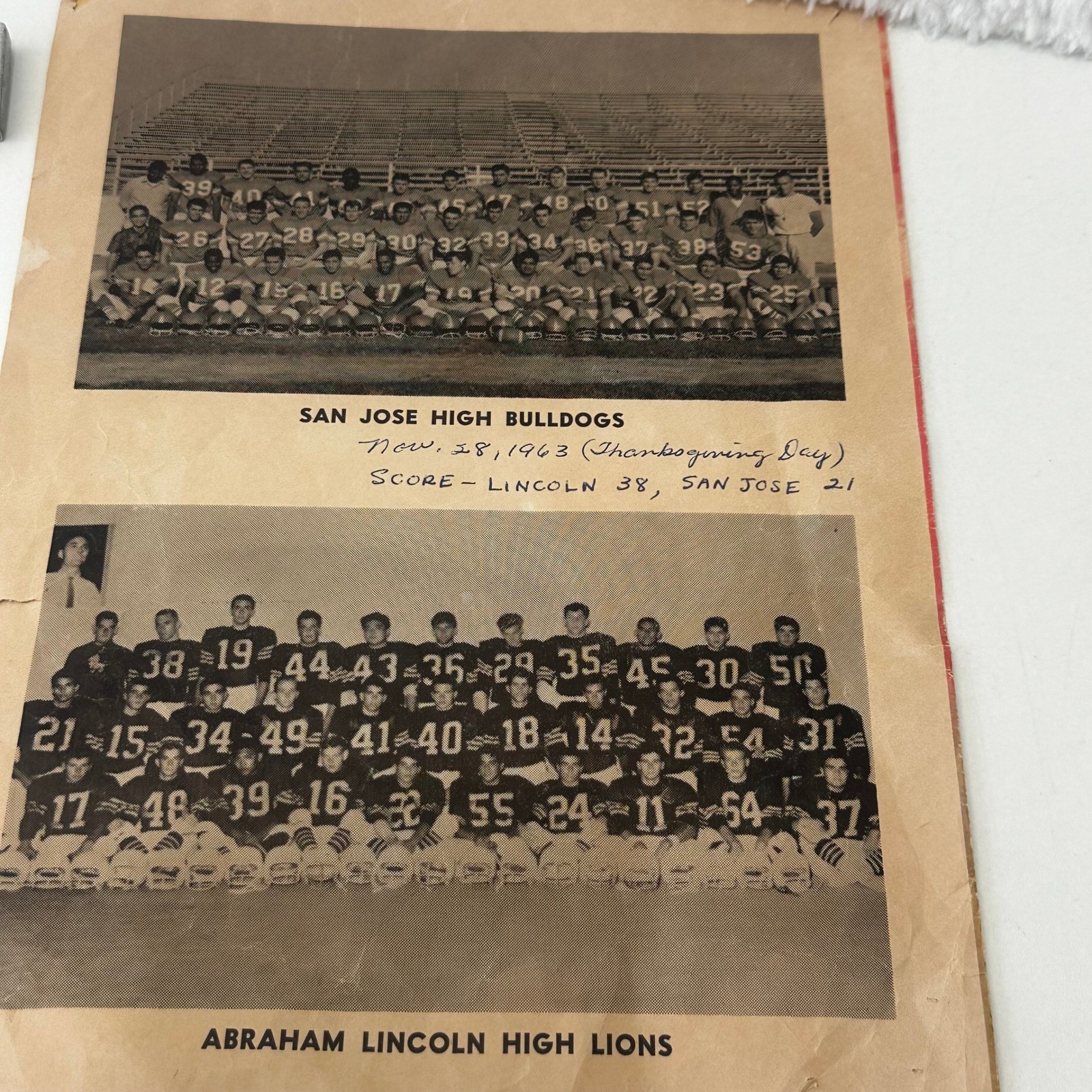 Vintage 60s Abraham Lincoln High Cheerleader Uniform San Jose CA Lion Letterman