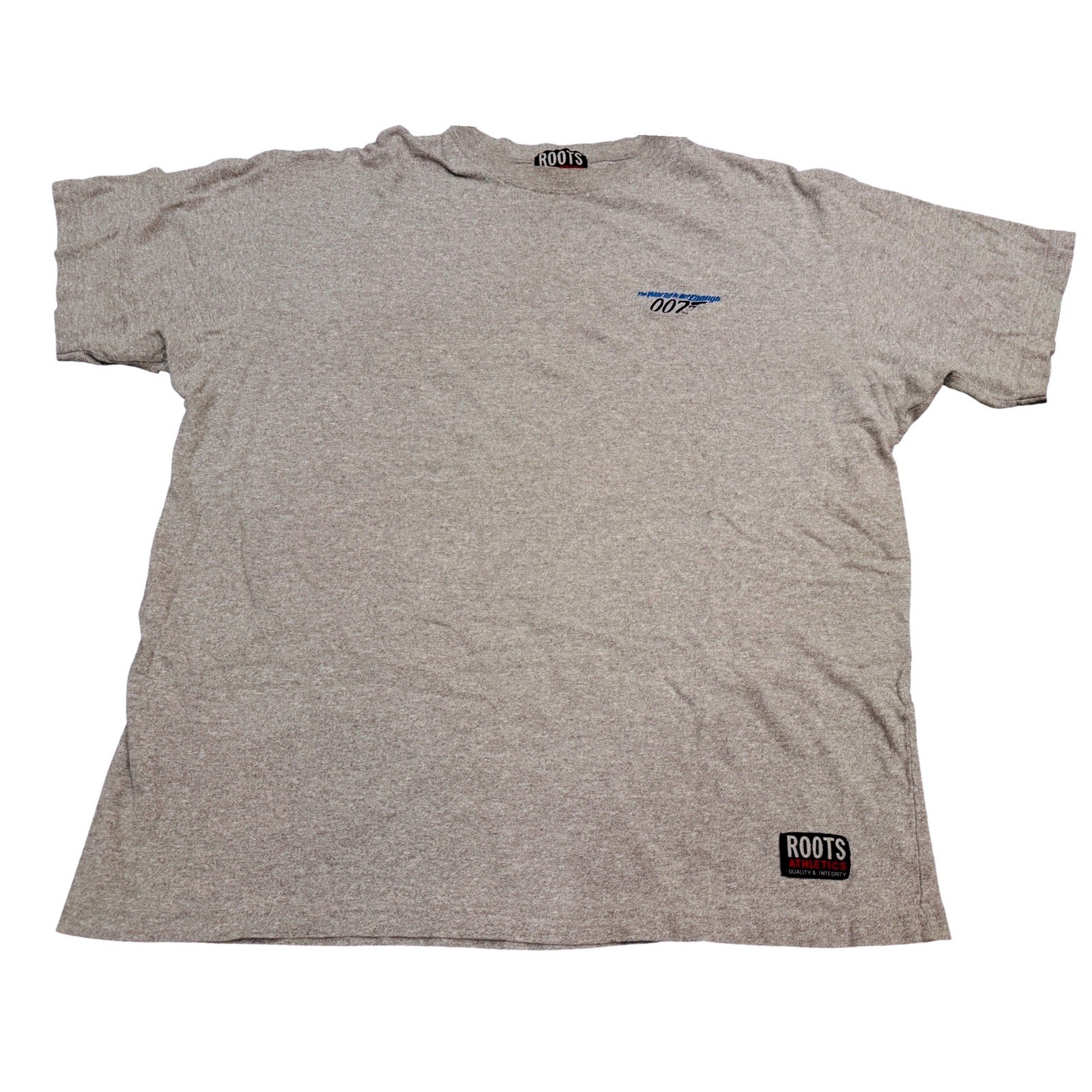 Vintage Roots Athletics James Bond 007 The World Is Not Enough T-Shirt Grey XL