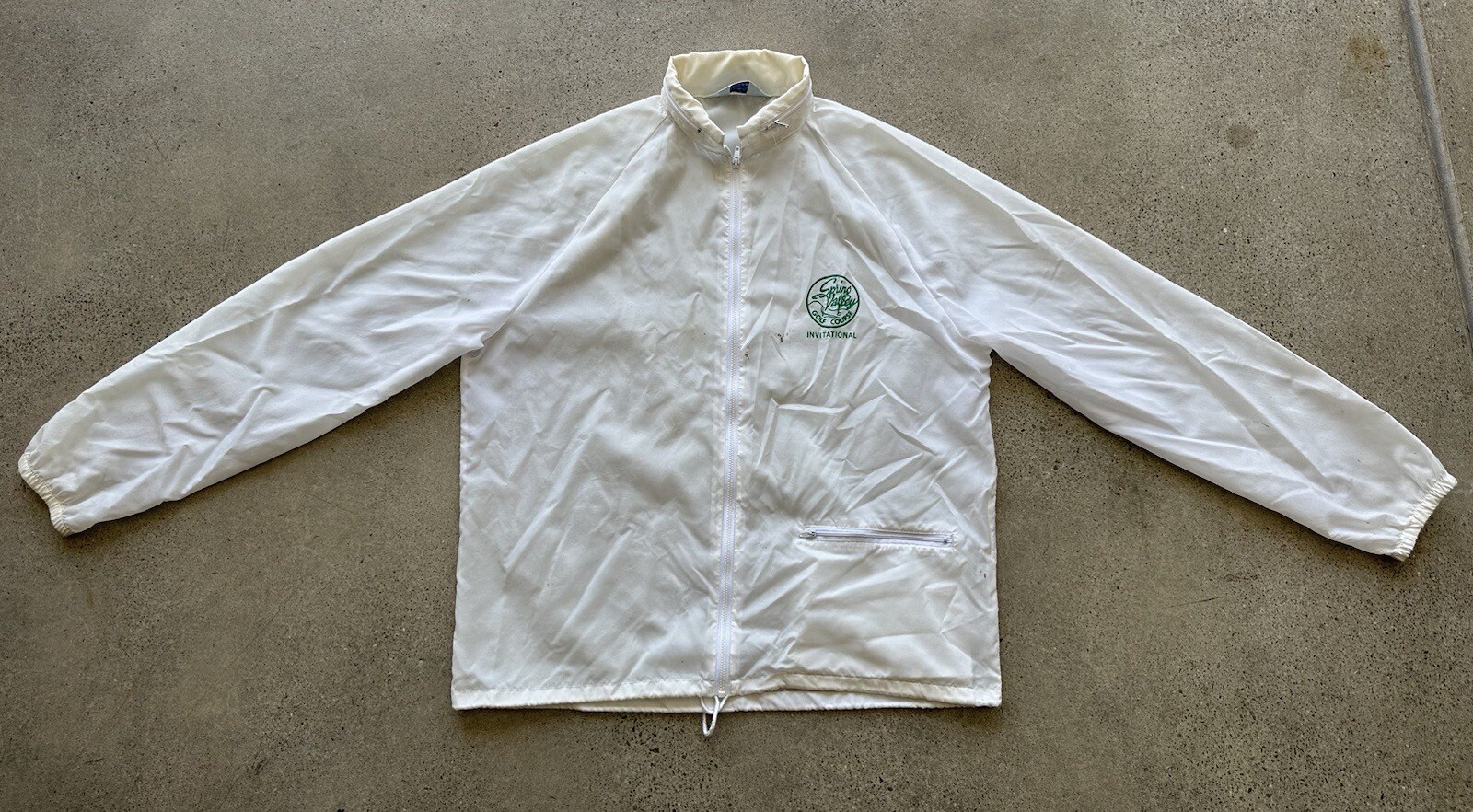 Vintage Rainbow Sportswear Spring Valley Golf Course Invitational Windbreaker M
