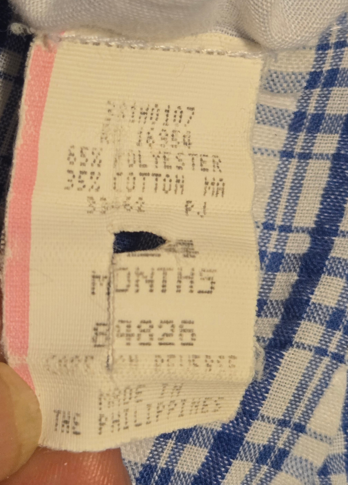 Vintage Toddler SIZE 24 Months Summer Romper Sailboat Blue & White Plaid, EUC