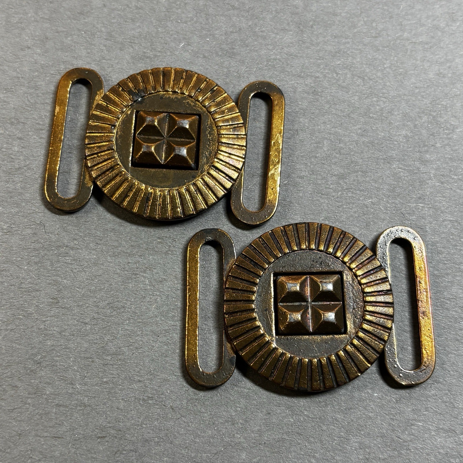 2 vintage or antique copper? Belt Buckles color is more copper than my photos