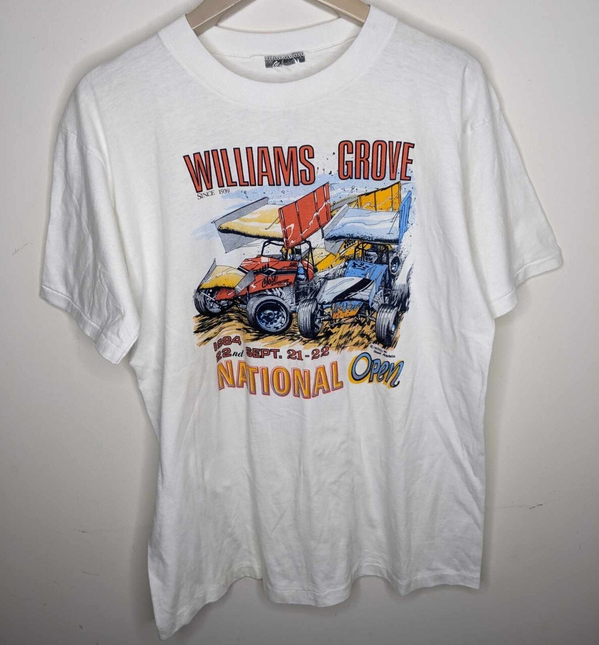 Vtg Williams Grove 1984 22st Annual National Open T-Shirt Single Stitch Large