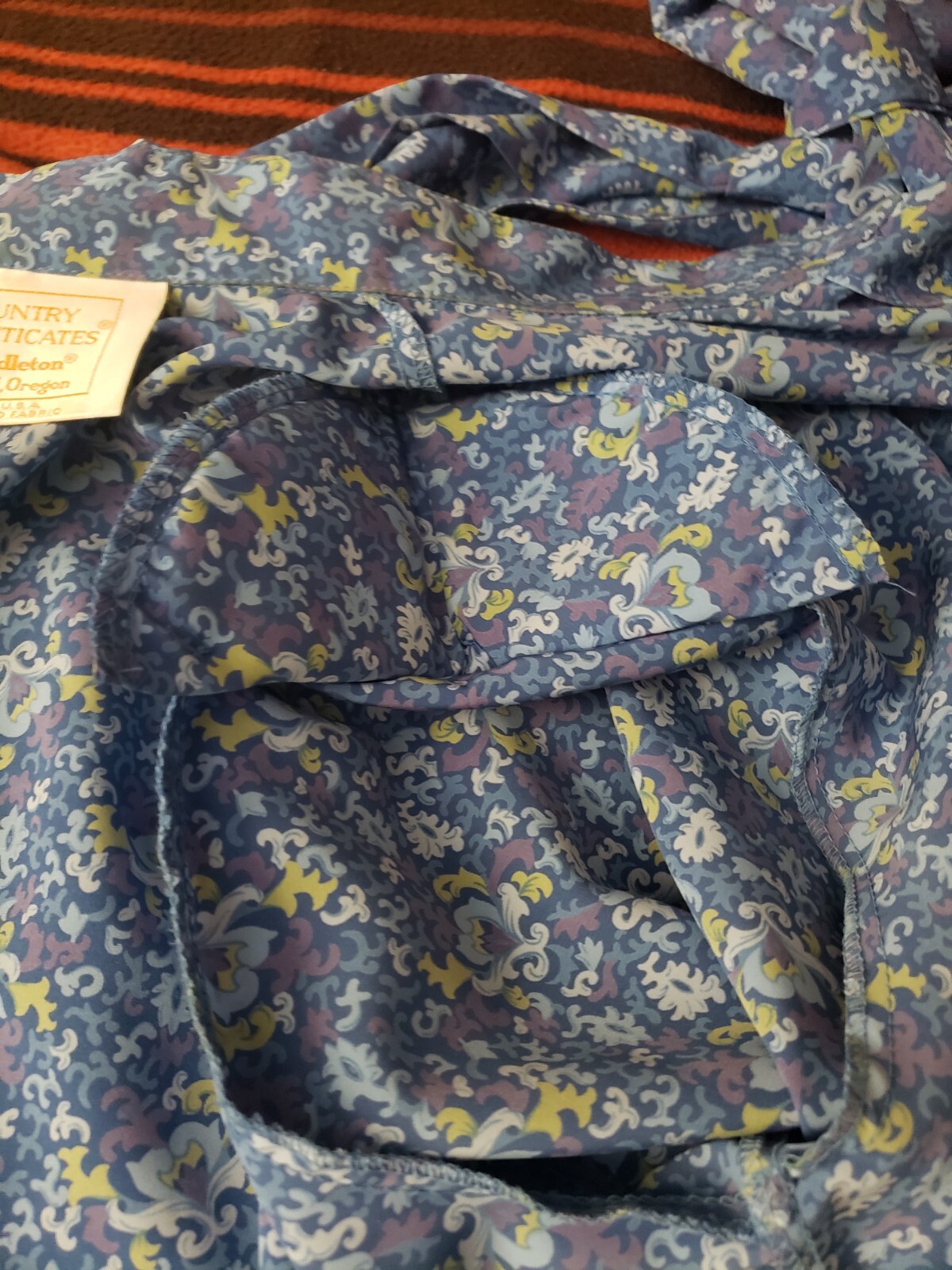 COUNTRY SOPHISTICATES By Pendleton Womans Blouse With Bow-tie sz 14 VINTAGE
