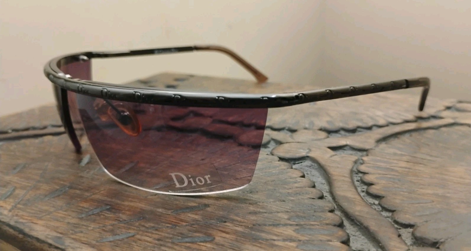 : NOS Vintage Christian Dior Iroqui 1 Sunglasses Shield Wrap Y2K Austria