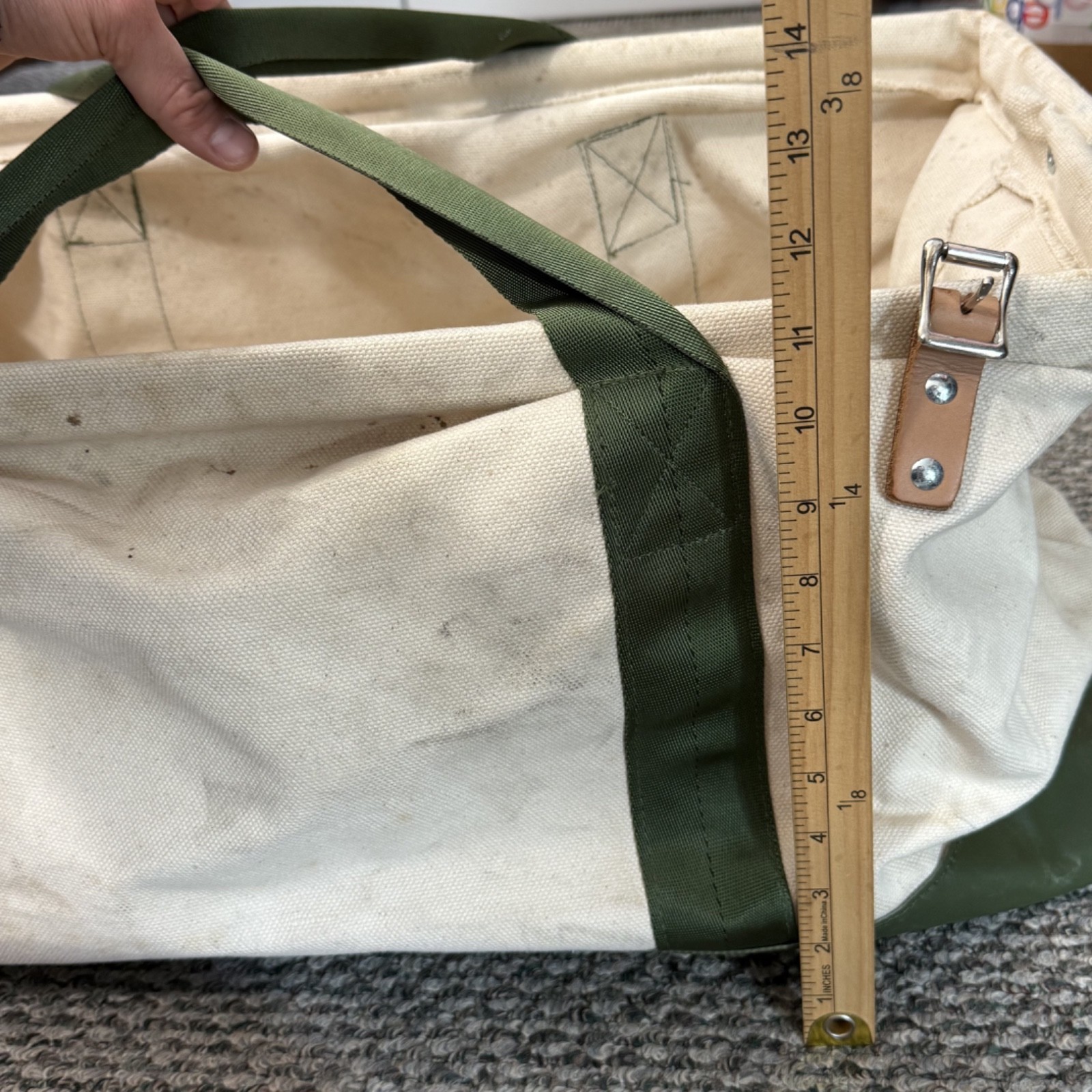 Vintage US Marked Luggage, Money, Tool Canvas Carry Bag, Mail Bag 1950s – 60s