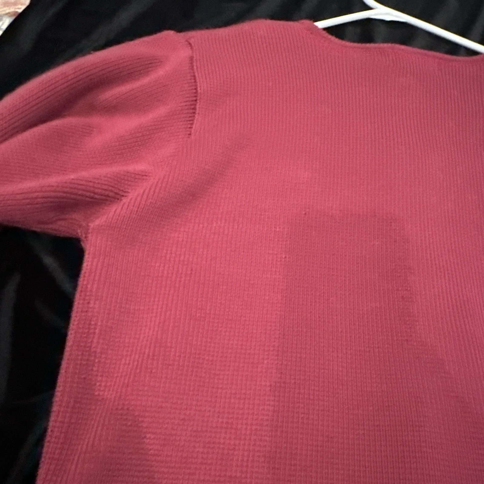 VTG Hastings & Smith Emerald Burgandy Cardigan Sweater Cottage/Grandma